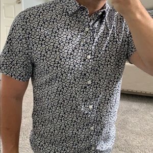 Express floral print SS button up